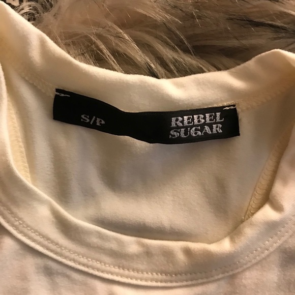 🦇 Rebel Sugar Creme bodysuit size small - Picture 2 of 9